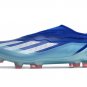 Men's& woman'sX Crazyfast.1 Laceless FG Marinerush - Bright RoyalWhiteSolar Red