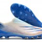 Men's& woman'sX Ghosted+ AG - White Blue Pink Cleats
