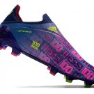 Men's& woman'sX Speedflow Messi+ FG - Unparalleled Victory Blue Shock Pink Solar Yellow