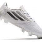 Men's& woman'sF50 adizero IV Leather FG Speed Legacy - WhiteSilver MetallicBlack
