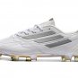 Men's& woman'sF50 adizero IV Leather FG Speed Legacy - WhiteSilver MetallicBlack