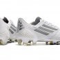 Men's& woman'sF50 adizero IV Leather FG Speed Legacy - WhiteSilver MetallicBlack
