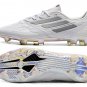 Men's& woman'sF50 adizero IV Leather FG Speed Legacy - WhiteSilver MetallicBlack