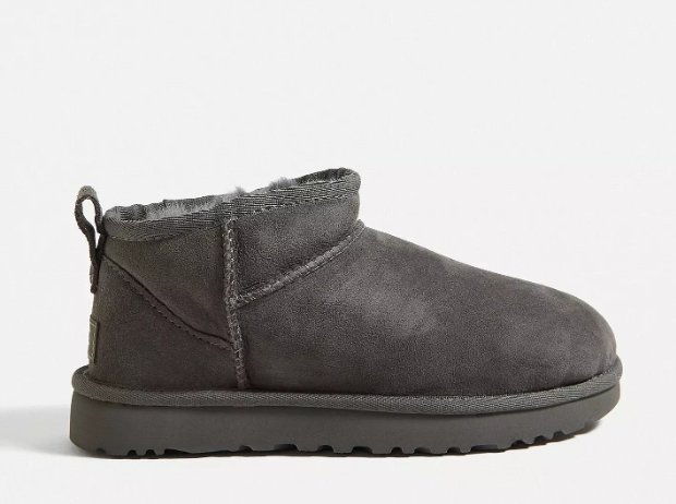 UGG Grey Classic Ultra-Mini Boots
