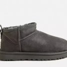 UGG Grey Classic Ultra-Mini Boots