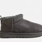 UGG Grey Classic Ultra-Mini Boots
