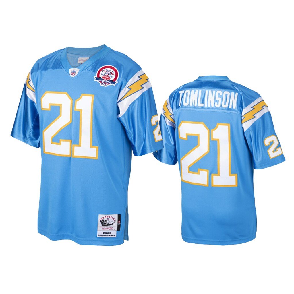 Mitchell & Ness Men's LaDainian Tomlinson Powder Blue Los Angeles Chargers 2009 Legacy Replica Jersey