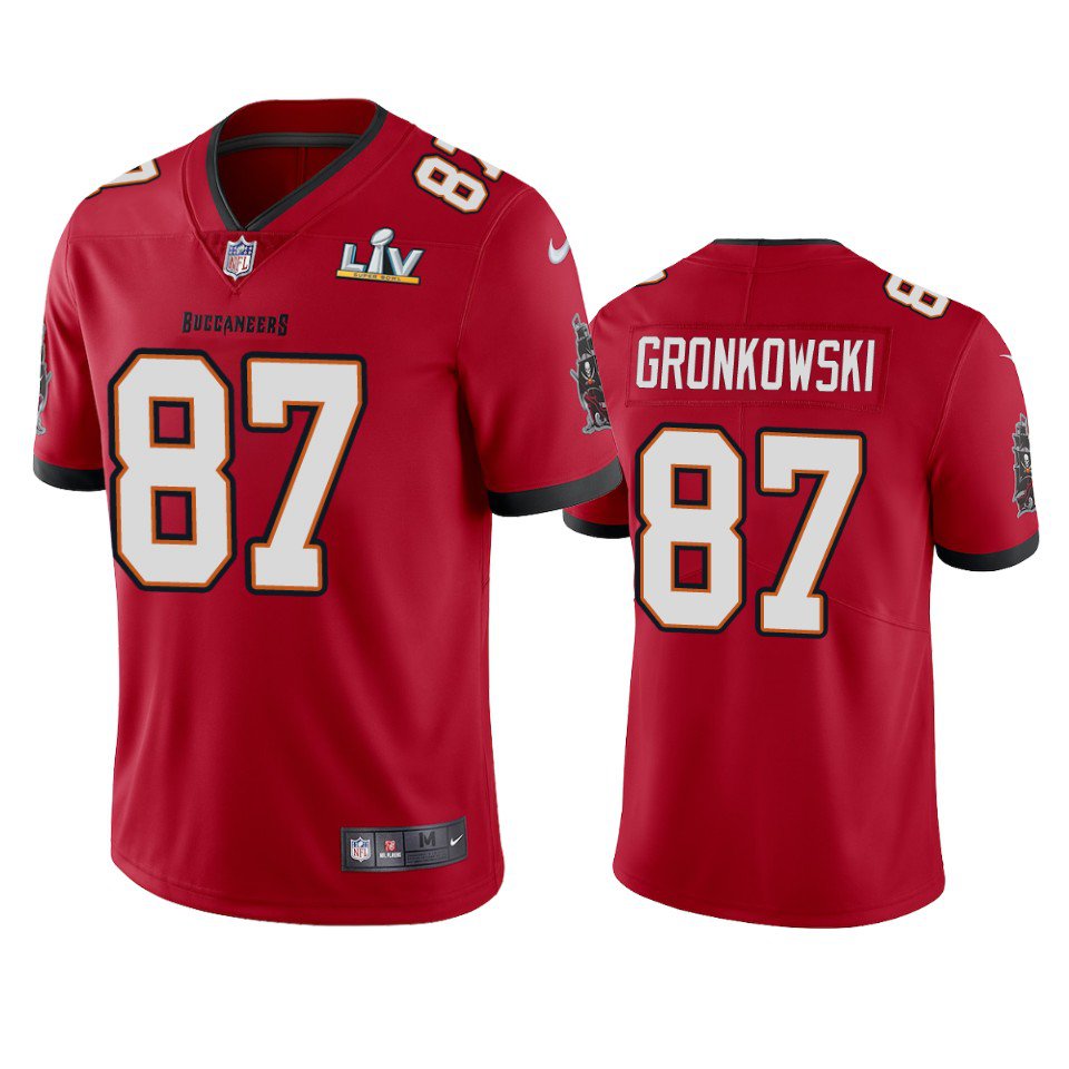 red gronkowski jersey