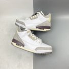A Ma Maniere X Air Jordan 3 WhiteMedium Grey-Violet Ore