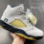 A Ma Maniere X Air Jordan 5 Photon DustBlack-Diffused Blue-Pale Ivory