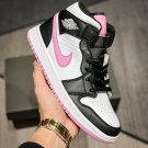Air Jordan 1 High BlackWolf Grey-Pink