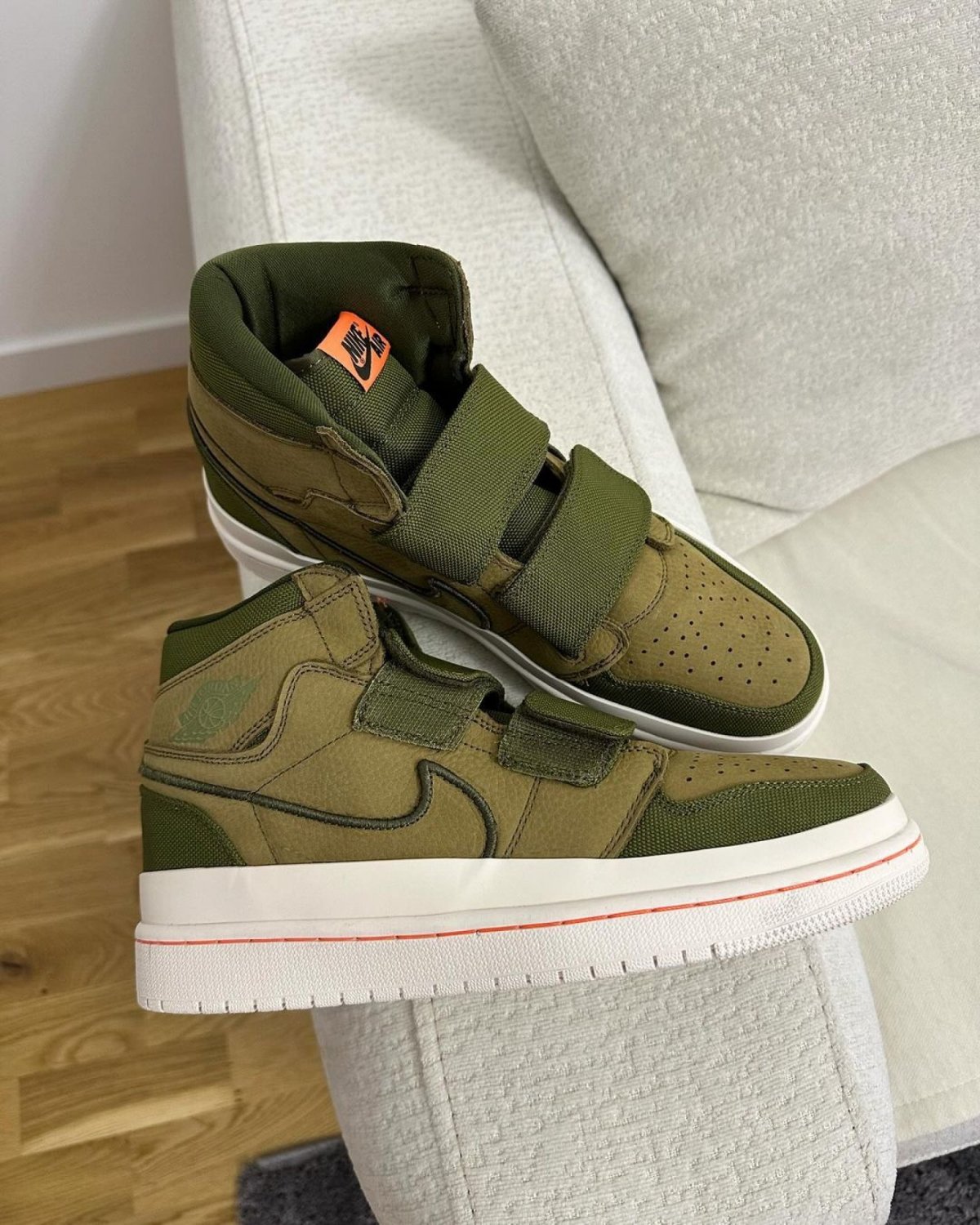 Air Jordan 1 High Double Strap Olive Orange