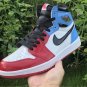 Air Jordan 1 High OG &acirc;��Fearless&acirc;�� WhiteUniversity Blue-Varsity Red-Black