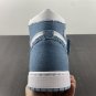 Air Jordan 1 High OG &acirc;��Denim&acirc;�� WhiteWorn Blue-Metallic Gold