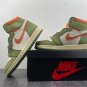 Air Jordan 1 High OG CeladonSky J Light Olive-Bright Mandarin