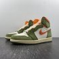 Air Jordan 1 High OG CeladonSky J Light Olive-Bright Mandarin