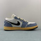 Air Jordan 1 Low “Sashiko” Ashen SlateBlack-Pale Ivory-Sesame