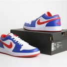 Air Jordan 1 Low WhiteVarsity Red-Varsity Royal