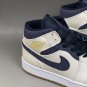 Air Jordan 1 Mid &acirc;��Jeter&acirc;�� SailBronze-College Navy