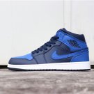 Air Jordan 1 Mid ObsidianWhite-Game Royal 554724-412