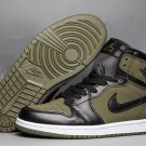 Air Jordan 1 Mid Olive CanvasBlack