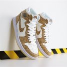 Air Jordan 1 Mid White Gold