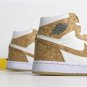 Air Jordan 1 Mid White Gold
