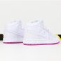 Air Jordan 1 Mid White Pink 555112-100
