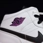 Air Jordan 1 Mid White Purple Black