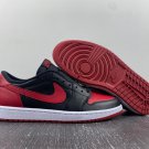 Air Jordan 1 Retro Low Bred BlackVarsity Red–Sail 705329-001