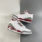 Air Jordan 3 “Cardinal” WhiteLight Curry-Cardinal Red-Cement Grey