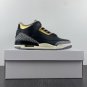 Air Jordan 3 Black Fire Red Metallic Gold Cement Grey