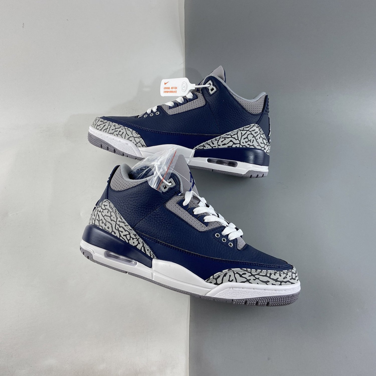 Air Jordan 3 Midnight Navy Cement Grey White