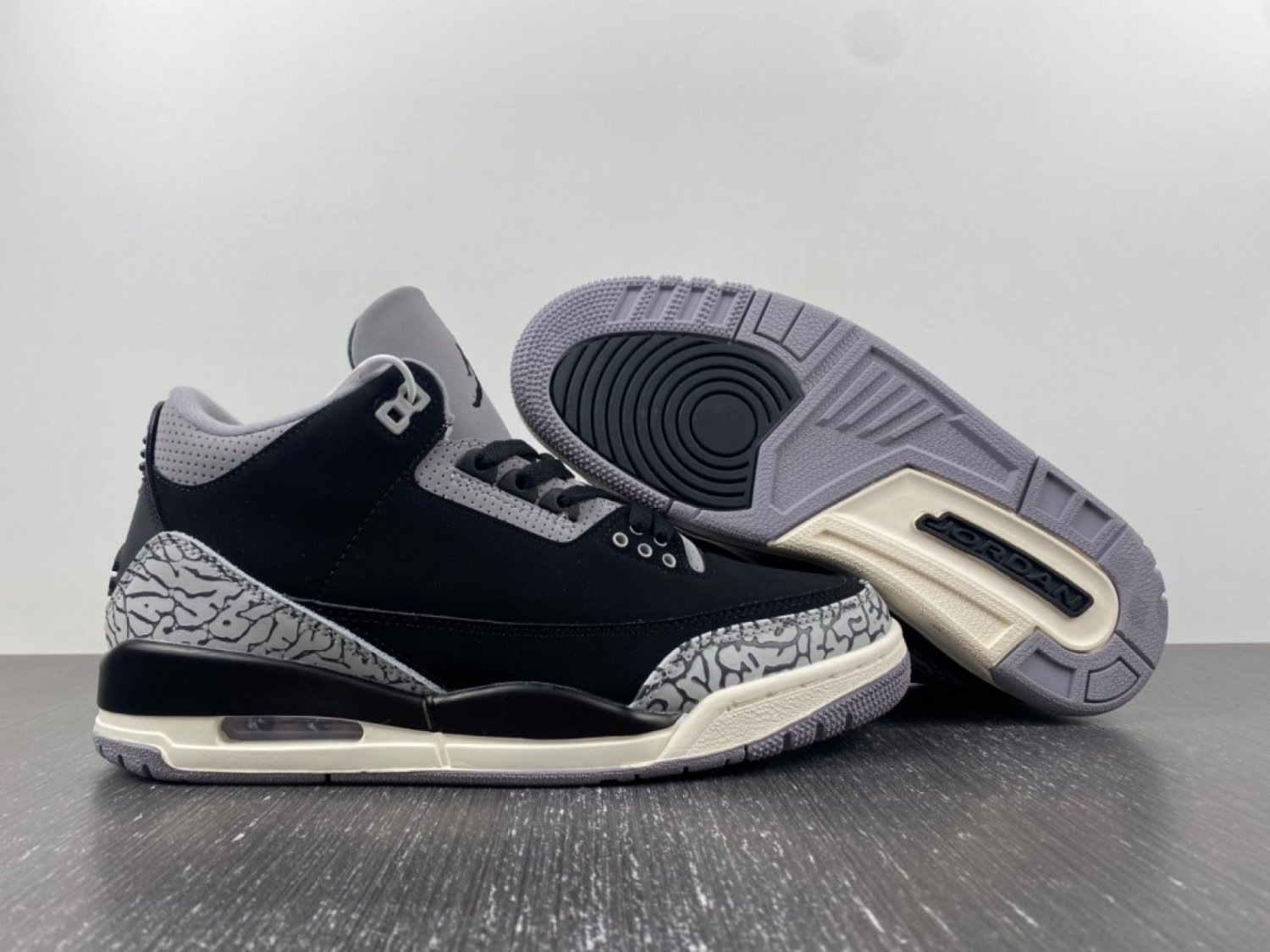 Air Jordan 3 Off Noir Black Coconut Milk Cement Grey