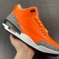 Air Jordan 3 Orange Black Cement Grey