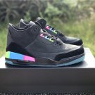 Air Jordan 3 Quai 54 Black Electric Green Infrared 23 Black
