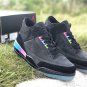 Air Jordan 3 Quai 54 Black Electric Green Infrared 23 Black