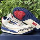 Air Jordan 3 Retro WhiteCement Grey-True Blue 2021