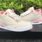 Air Jordan 3 Sail Rust Pink White Crimson