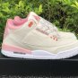 Air Jordan 3 Sail Rust Pink White Crimson