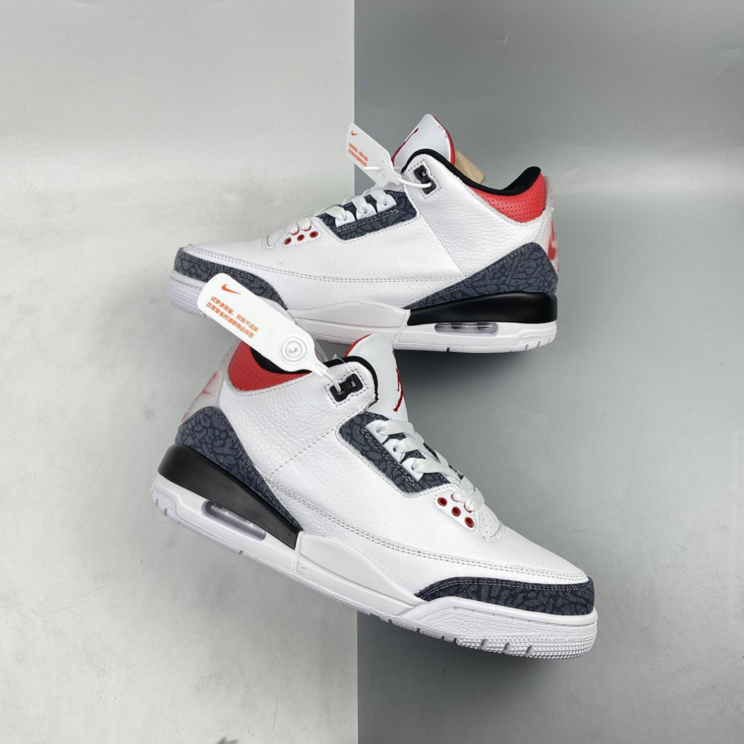 Air Jordan 3 SE DNM White Black Fire Red