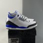 Air Jordan 3 WhiteBlack-Cement Grey-Racer Blue