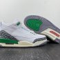 Air Jordan 3 WhiteVarsity Red-Lucky Green-Cement Grey
