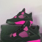Air Jordan 4 Pink Neon Thunder In 2023  Shoes Retro Black Pink
