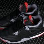 AIR JORDAN 4 RETRO BRED REIMAGINED WHITEBLACKGREYRED