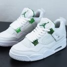 Air Jordan 4 Retro Nike White Metallic Green Silver Green