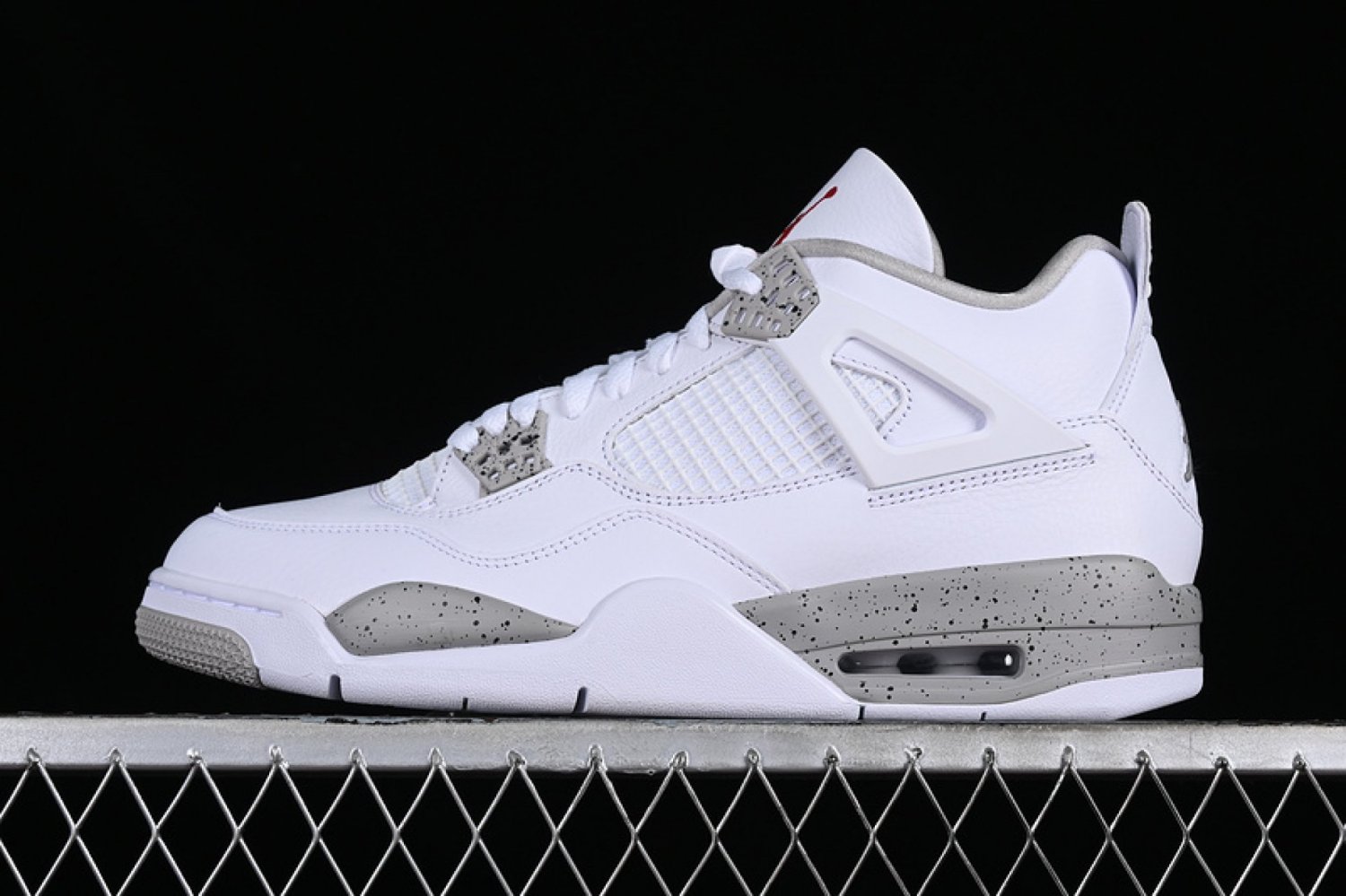 AIR JORDAN 4 RETRO WHITE OREO WHITEGREY