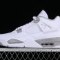 AIR JORDAN 4 RETRO WHITE OREO WHITEGREY