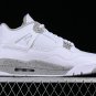 AIR JORDAN 4 RETRO WHITE OREO WHITEGREY