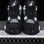 AIR JORDAN 4 RETRO WHITE THUNDER BLACKWHITEBLACK